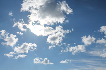blue sky with clouds