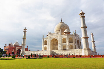 White marble Taj Mahal in India, Agra, Uttar Pradesh