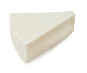 Pecorino Romano isolated on white background