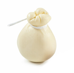 Provola fresca isolated on white background