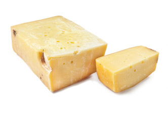 Ragusano semistagionato isolated on white background