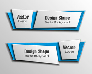 Design shape Origami vector banner