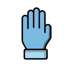 glove icon design vector template
