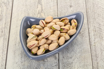 Pistachio nuts heap