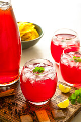 Red Berry Mocktail Drink