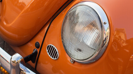 classic vintage car headlight