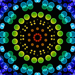 Color circle pattern background.