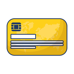 credit card plastic money isolated icon