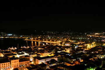 Top view of Nafplio Town from Acronauplia walls.