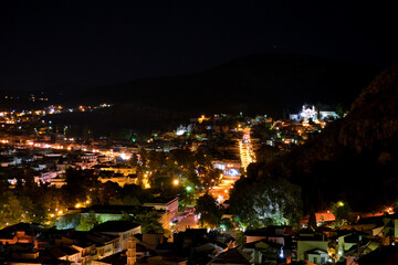 Top view of Nafplio Town from Acronauplia walls.