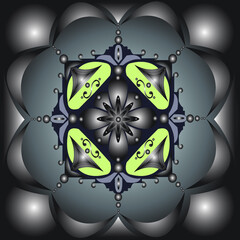 butterfly on a black background