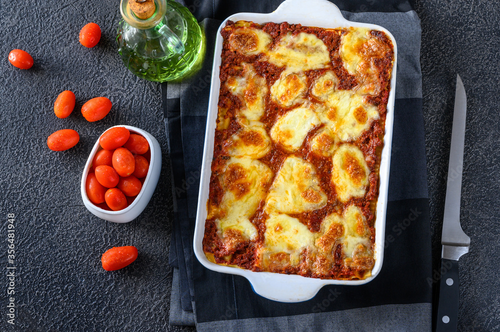 Canvas Prints dish of lasagne