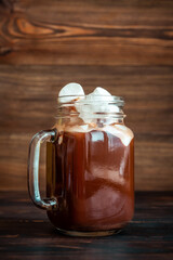 Jars of hot chocolate