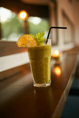 Refreshing cocktails and smoothies. Summer mood. Cocktail close-up with fresh fruits and berries.