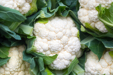 Cauliflower at a local market