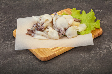 Raw seafood - cuttlefish for cooking