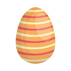 happy easter egg painted with