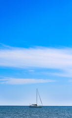 Fototapeta premium sailing boat on the sea