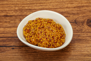 Dijon mustard sauce with seeds