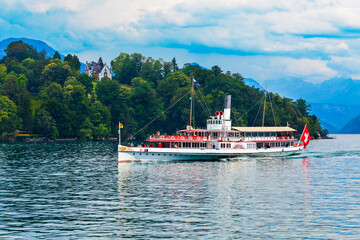 Tourist cruise boat, Lucerne Lake