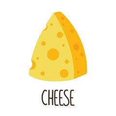 Cheese vector. Cheese on white background. symbol. 