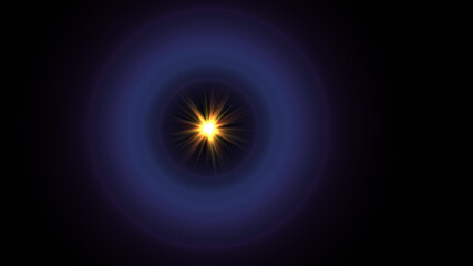 Lens flare or light leaks isolated in black background 