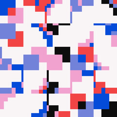 Mosaic Abstract Vector Pattern Design