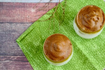 dalgona coffee, fluffy creamy whipped coffee
