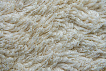 close up of white towel