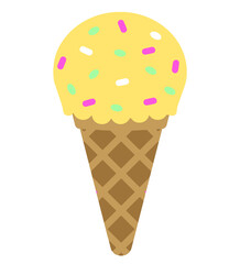 ice cream isolated on white background background