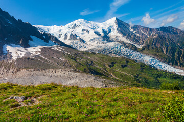 Fototapeta premium Mont Blanc highest mountain, Europe