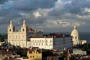 Obraz premium Lizbona. Portugalia. The Church or Monastery of São Vicente de Fora.