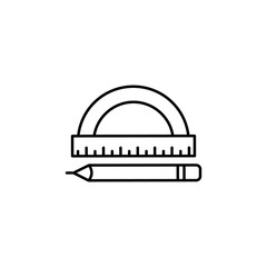 design tool line icon. Signs and symbols can be used for web, logo, mobile app, UI, UX