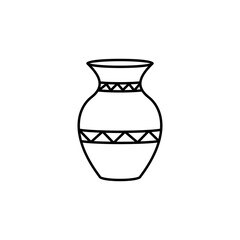 vase line icon. Signs and symbols can be used for web, logo, mobile app, UI, UX