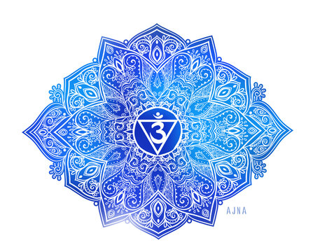 The Soul Star Chakra symbol vector illustration. For logo yoga healing