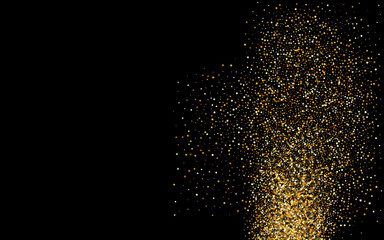 Obraz premium Yellow Splash Light Black Background. Bright 