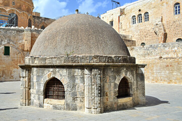 Dome on the Church of the Holy Sepulchre in Jerusalem, Israel