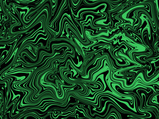 An abstract background of a mixture of different colored wet paints.,Liquefied Background. Fluid Green Texture in Digital Art.