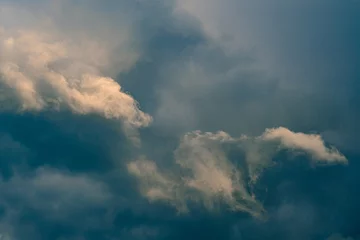 Fotobehang Volumetric beautiful clouds © Tasty Content 