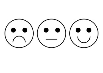 Icons emoticons. Emoji Different mood.