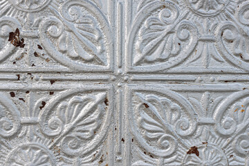 Background of metal texture embossed