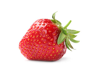 Delicious fresh ripe strawberry isolated on white