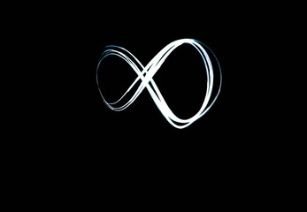 Fototapeta premium Infinite symbol made with a lantern