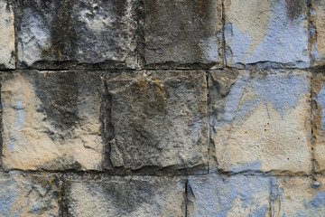 old stone wall as background