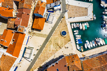 CRES, CROATIA The city of Cres on the Cres island, Croatia. It's beautiful bay on sunny summer day.