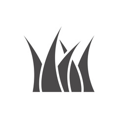Meadow lawn grass icon.Vector illustration.