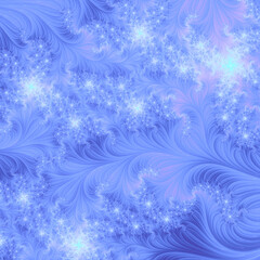 Fototapeta na wymiar Beauty spiral fractal, light color floral wallpaper