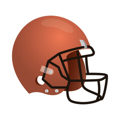 Fototapeta premium american football helmet isolated icon