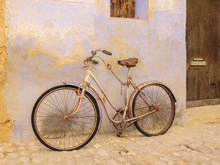 vintage bicycle in the street