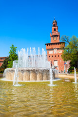 Sforza Castle in Milan, Italy